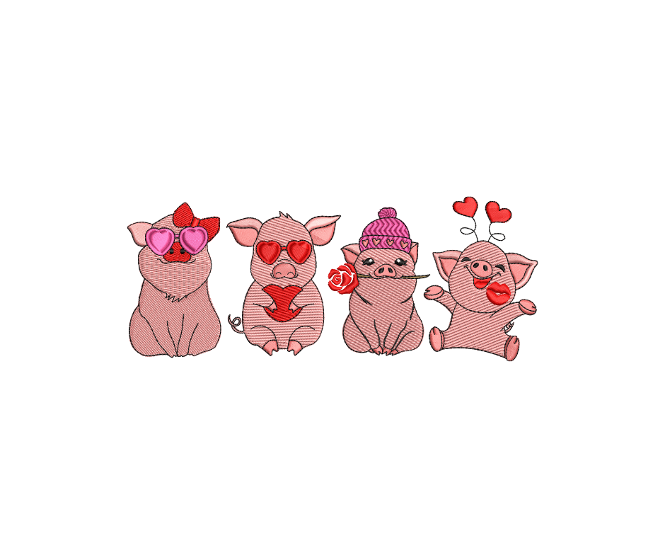 Valentines Day Pigs