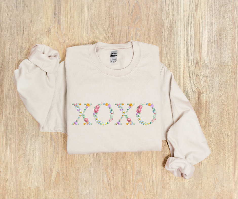 Floral XOXO Sweatshirt