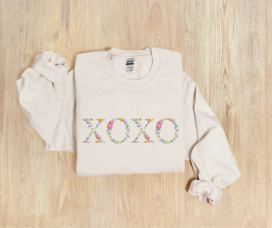 Floral XOXO Sweatshirt