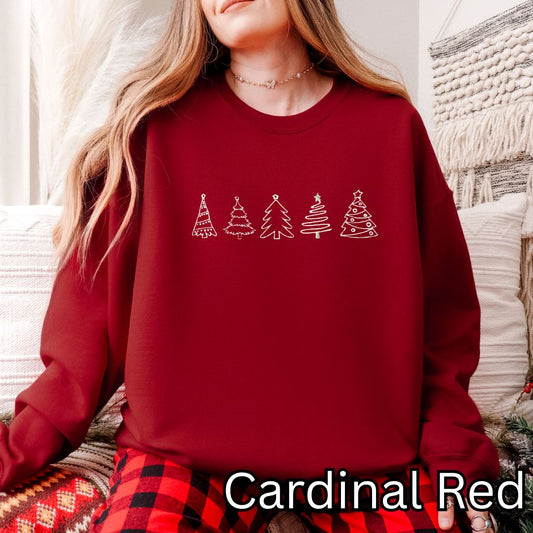 oh, christmas tree Embroidered Crewneck