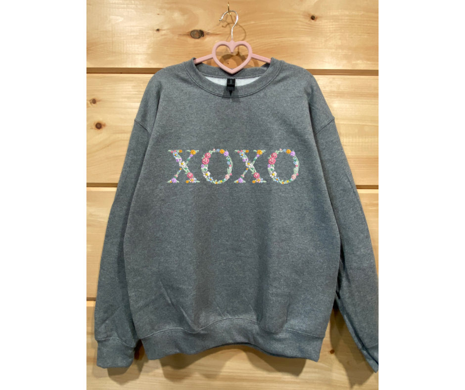 Floral XOXO Sweatshirt