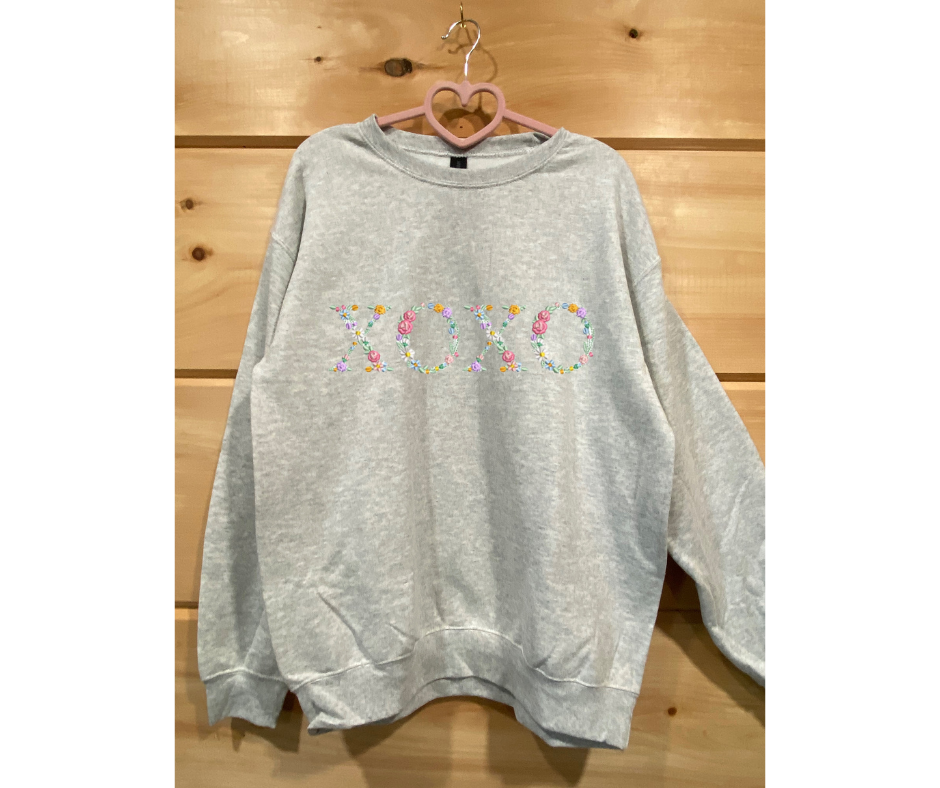 Floral XOXO Sweatshirt