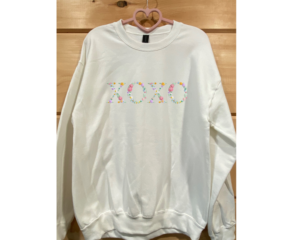 Floral XOXO Sweatshirt