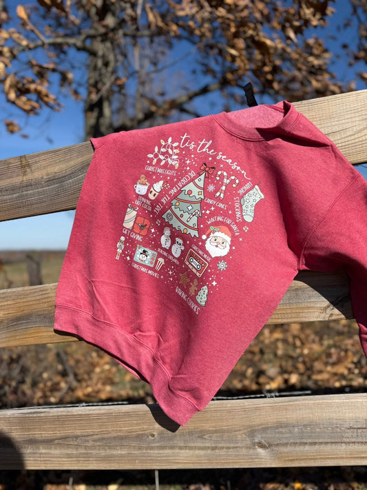tis the season printed Crew neck